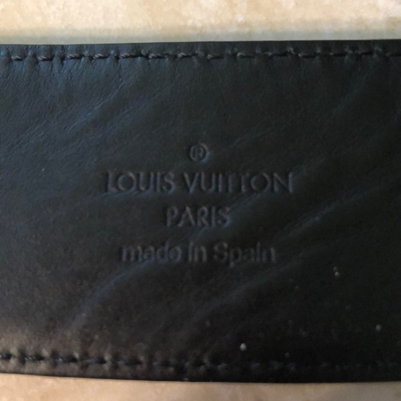 LV INITIALES Graphite 40MM REVERSIBLE BELT - Picture 4 of 4